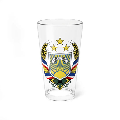 Coat of arms of Gagauzia (Moldova) (Coat of Arms) Pint Glass 16oz 16oz - Go Mug Yourself