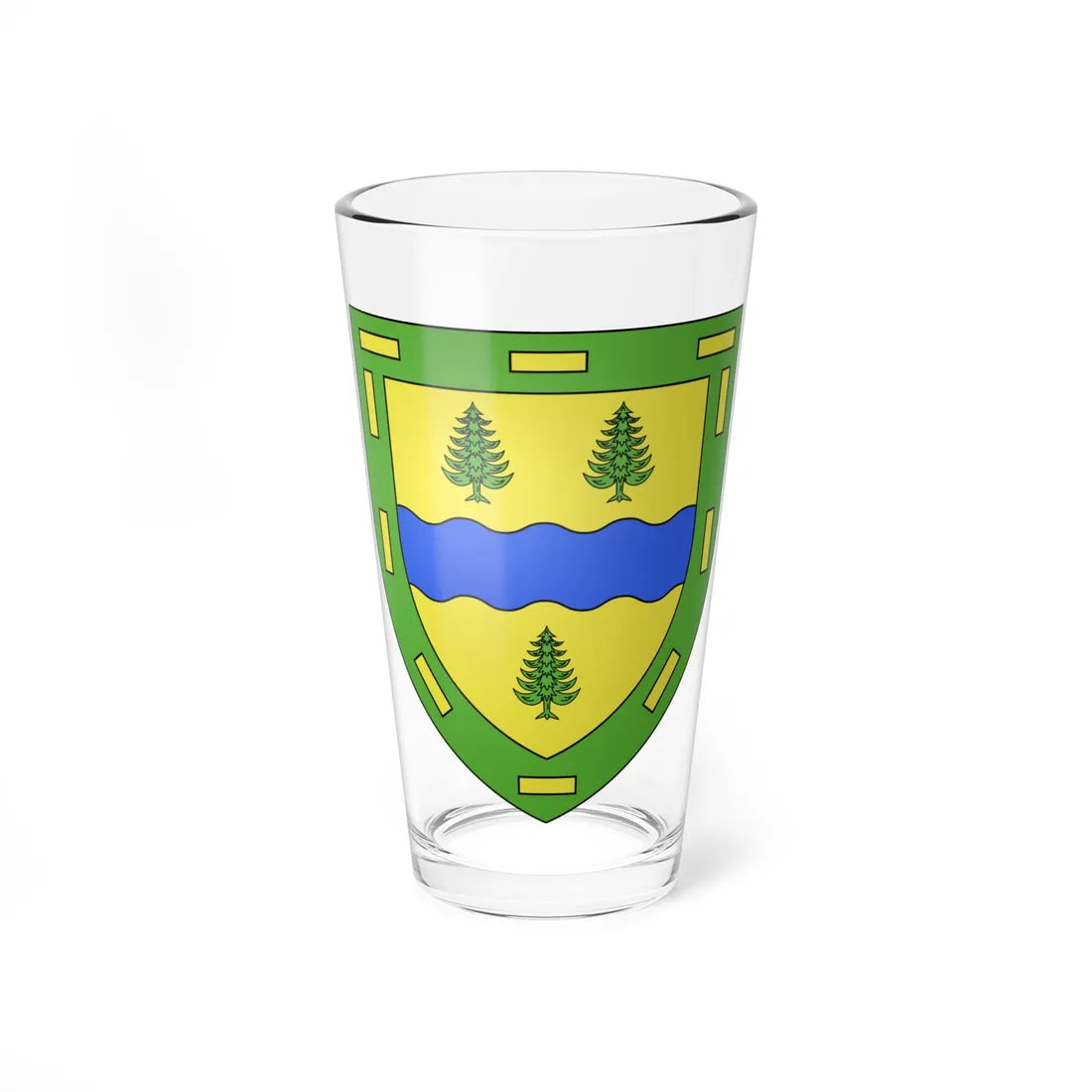 Coat of arms of Gatineau (Canada) (Coat of Arms) Pint Glass 16oz 16oz - Go Mug Yourself