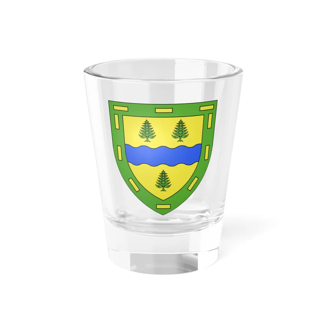 Coat of arms of Gatineau (Canada) (Coat of Arms) Shot Glass 1.5oz 1.5oz - Go Mug Yourself