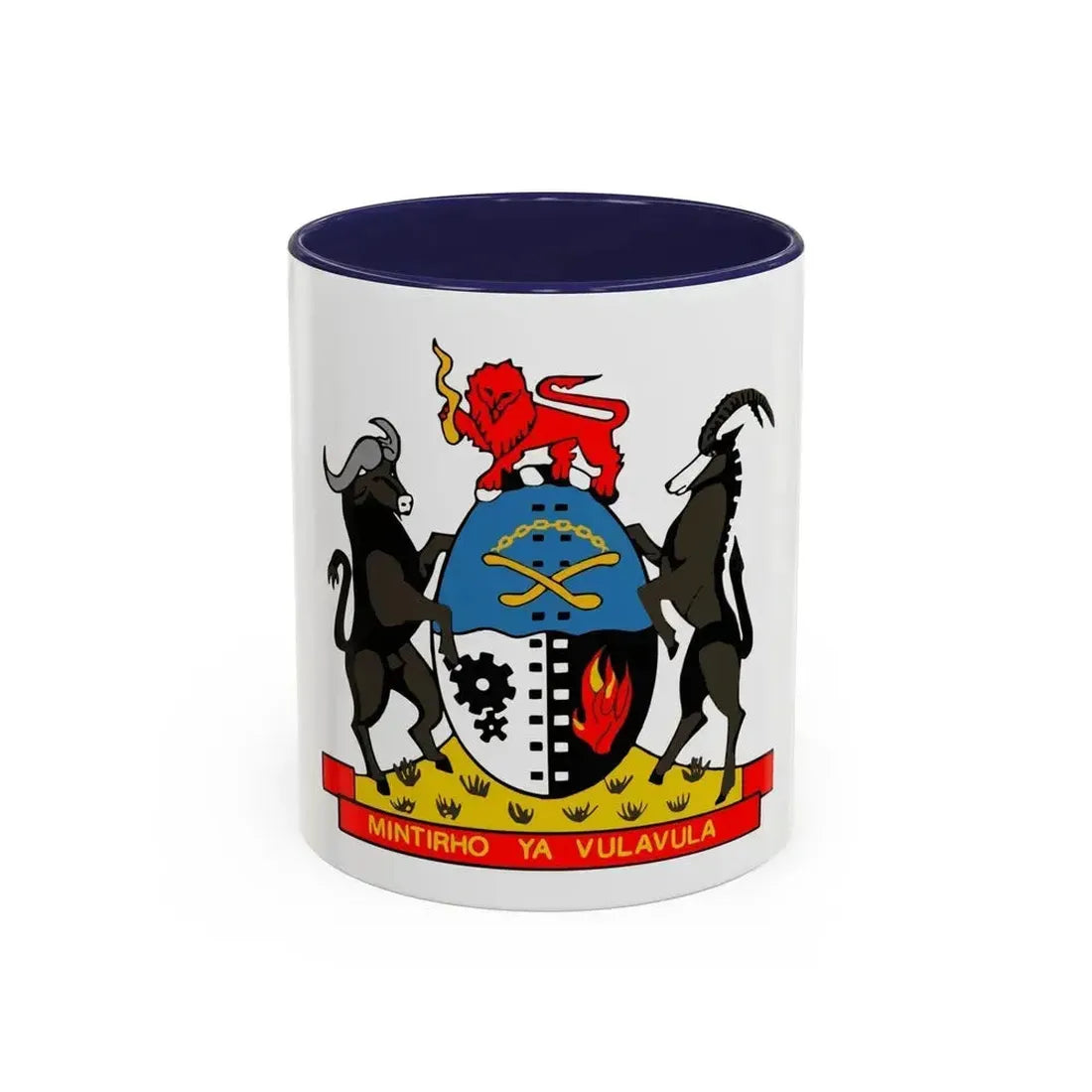 Coat of arms of Gazankulu - Accent Coffee Mug 11oz Navy - Go Mug Yourself