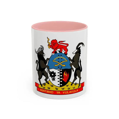 Coat of arms of Gazankulu - Accent Coffee Mug 11oz Pink - Go Mug Yourself