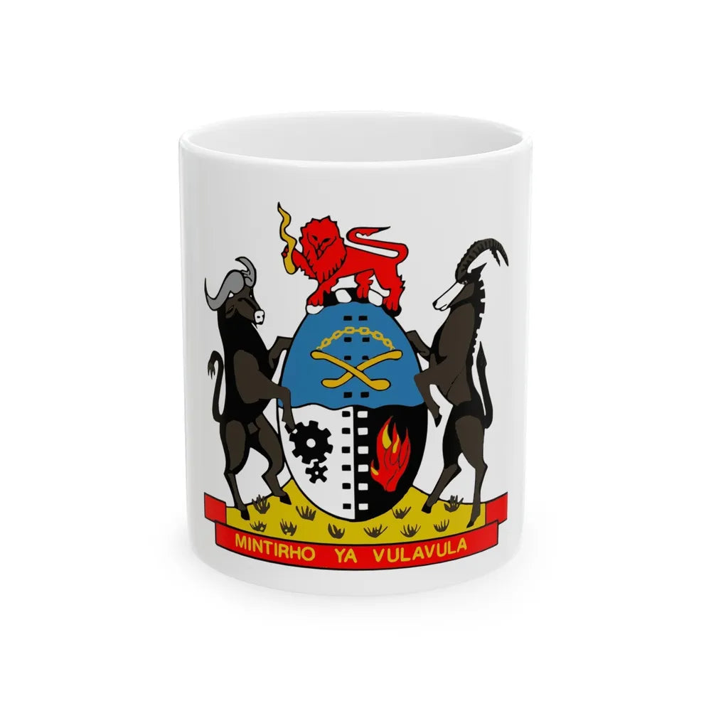 Coat of arms of Gazankulu - White Coffee Mug-11oz-Go Mug Yourself