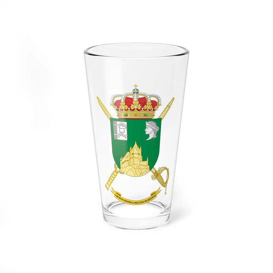 Coat of Arms of General Military Archives of Segovia (Spain) (Coat of Arms) Pint Glass 16oz 16oz - Go Mug Yourself