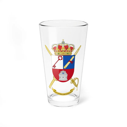 Coat of Arms of General Military Archives of Ávila (Spain) (Coat of Arms) Pint Glass 16oz 16oz - Go Mug Yourself