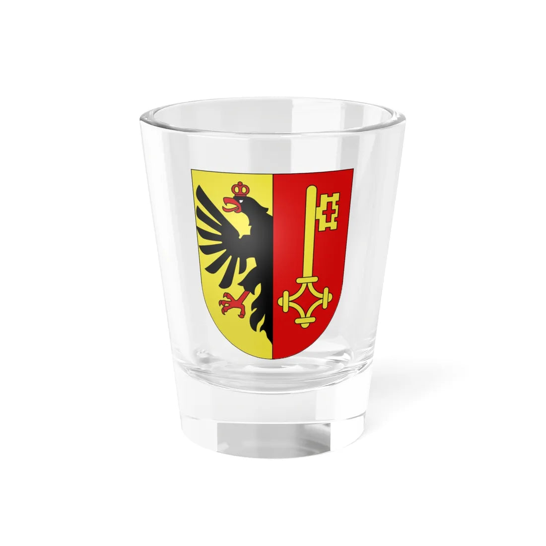Coat of Arms of Geneva (Switzerland) (Coat of Arms) Shot Glass 1.5oz 1.5oz - Go Mug Yourself