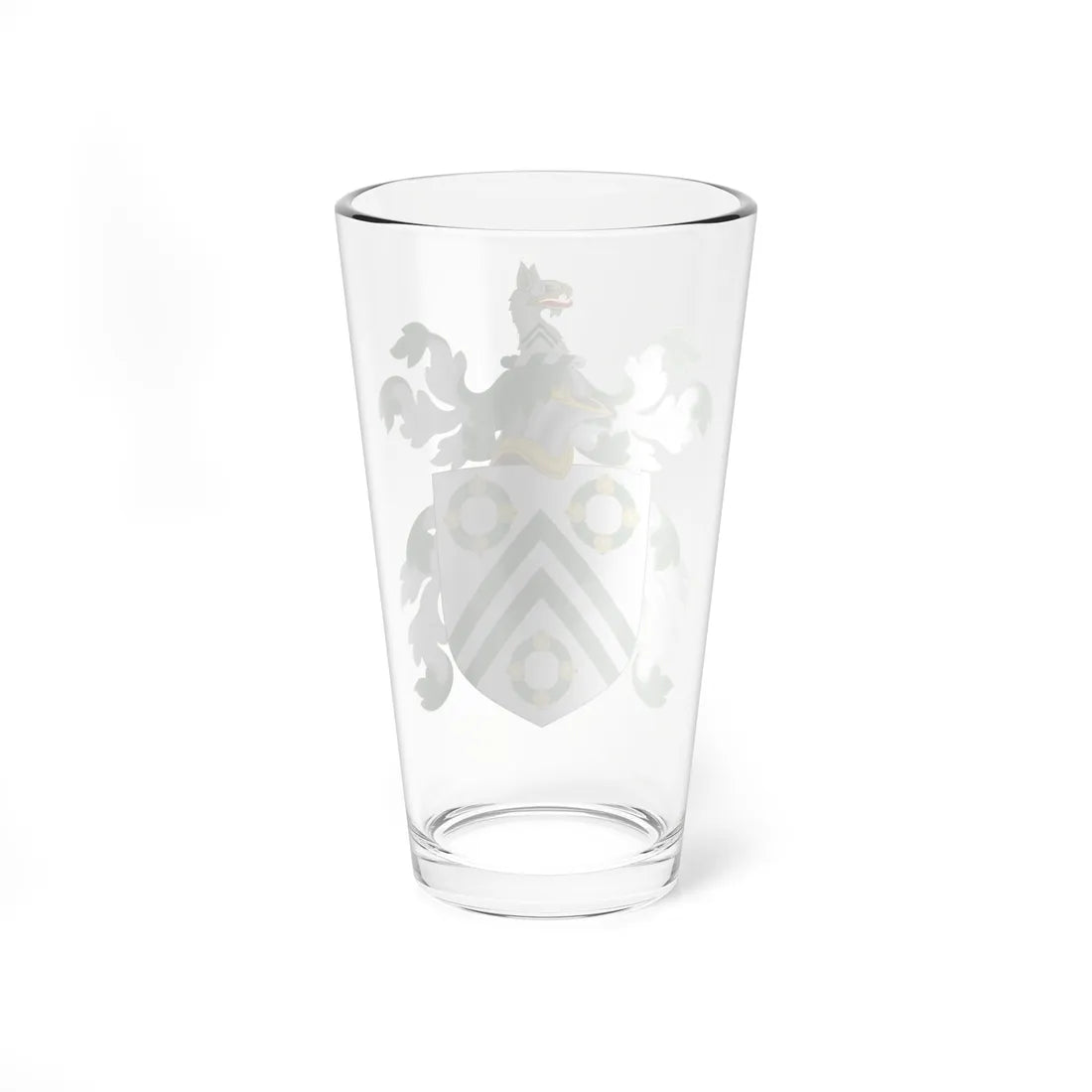 Coat of Arms of George Burroughs (United States) (Coat of Arms) Pint Glass 16oz - Go Mug Yourself