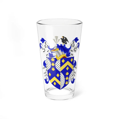 Coat of Arms of George Clarke (United States) (Coat of Arms) Pint Glass 16oz 16oz - Go Mug Yourself