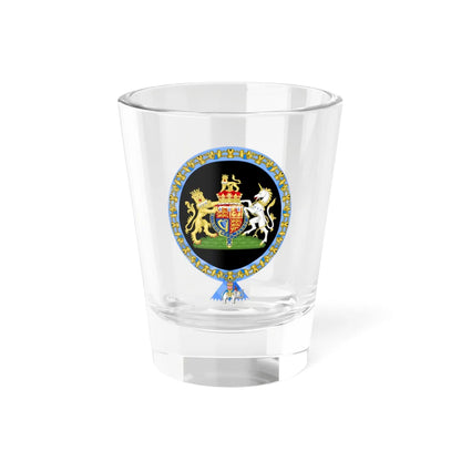 Coat of Arms of George Duke of Kent Order of the Elephant Variant (United Kingdom) (Coat of Arms) Shot Glass 1.5oz 1.5oz - Go Mug Yourself
