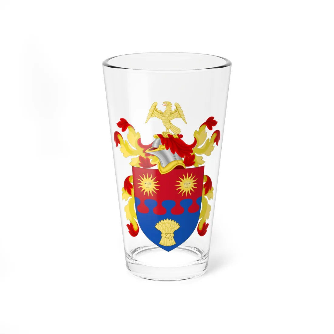 Coat of Arms of George Peabody (United States) (Coat of Arms) Pint Glass 16oz 16oz - Go Mug Yourself