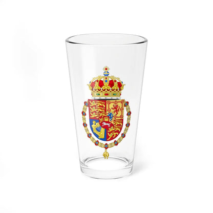 Coat of Arms of George V and Ernest Augustus of Hanover Order of the Golden Fleece (Germany) (Coat of Arms) Pint Glass 16oz 16oz - Go Mug Yourself