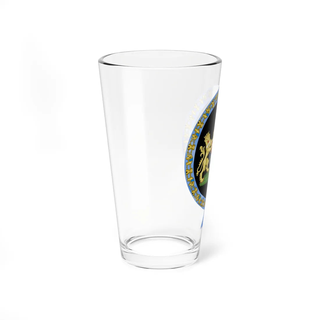 Coat of Arms of George VI of the United Kingdom Order of the Elephant Variant (Denmark) (Coat of Arms) Pint Glass 16oz - Go Mug Yourself
