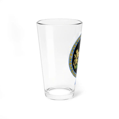 Coat of Arms of George VI of the United Kingdom Order of the Elephant Variant (Denmark) (Coat of Arms) Pint Glass 16oz - Go Mug Yourself