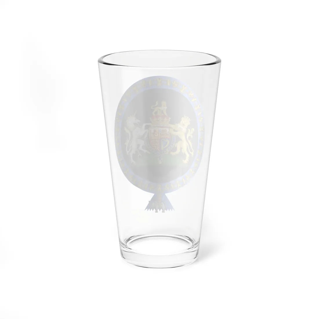 Coat of Arms of George VI of the United Kingdom Order of the Elephant Variant (Denmark) (Coat of Arms) Pint Glass 16oz - Go Mug Yourself