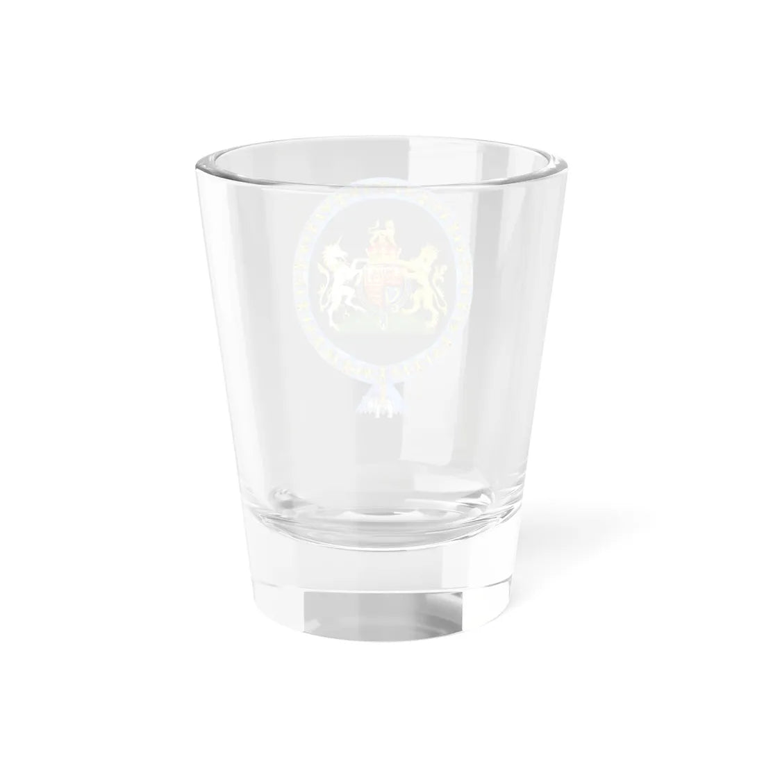 Coat of Arms of George VI of the United Kingdom Order of the Elephant Variant (Denmark) (Coat of Arms) Shot Glass 1.5oz - Go Mug Yourself