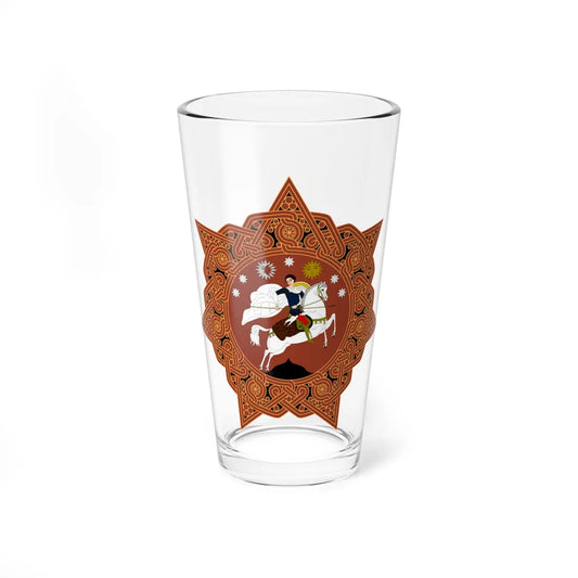 Coat of arms of Georgia 1990-2004 (Georgia) (Coat of Arms) Pint Glass 16oz 16oz - Go Mug Yourself