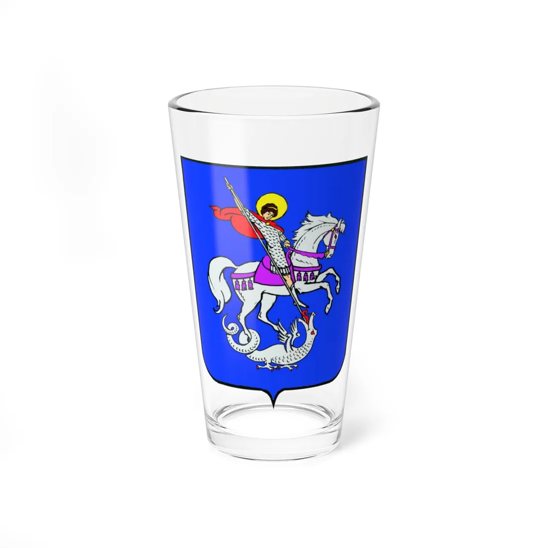 Coat of Arms of Georgievsky rayon (Russia) (Coat of Arms) Pint Glass 16oz 16oz - Go Mug Yourself