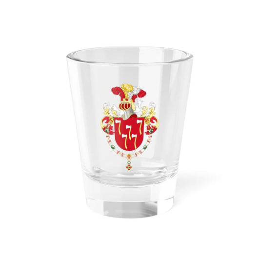 Coat of Arms of Gerardo Machado y Morales Order of Isabella the Catholic (Cuba) (Coat of Arms) Shot Glass 1.5oz 1.5oz - Go Mug Yourself