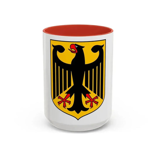 Coat of arms of Germany - Accent Coffee Mug 15oz Red - Go Mug Yourself