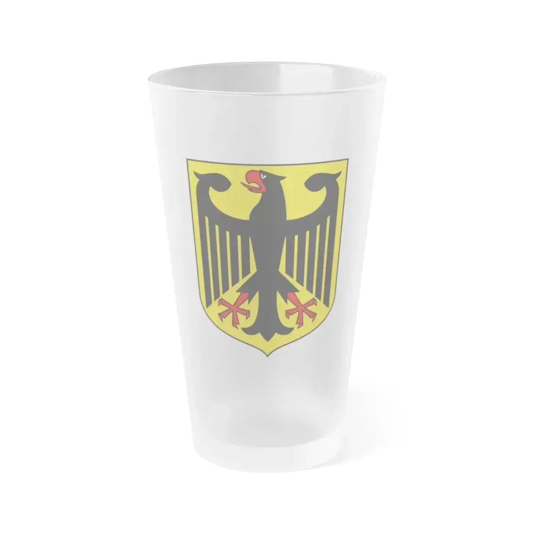 Coat of arms of Germany - Frosted Pint Glass 16oz Default Title - Go Mug Yourself