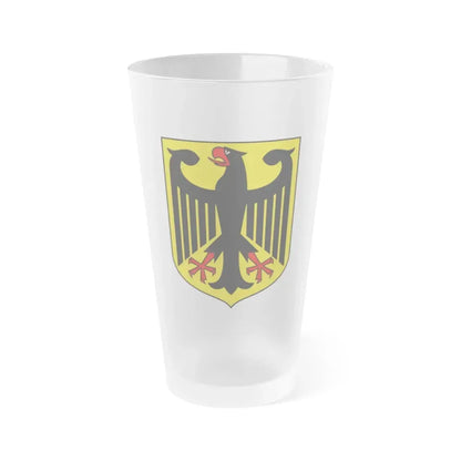 Coat of arms of Germany - Frosted Pint Glass 16oz Default Title - Go Mug Yourself