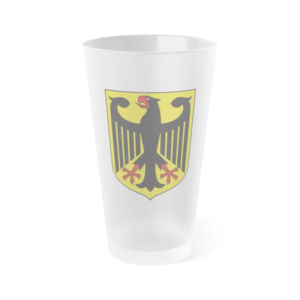 Coat of arms of Germany - Frosted Pint Glass 16oz-Go Mug Yourself