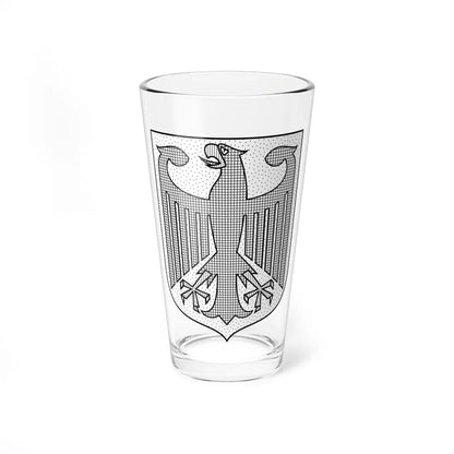 Coat of arms of Germany hatched (Germany) (Coat of Arms) Pint Glass 16oz 16oz - Go Mug Yourself