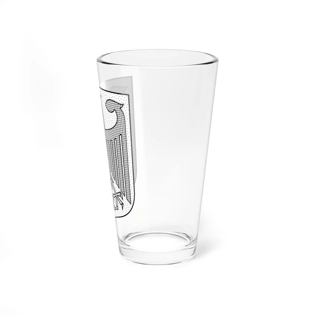 Coat of arms of Germany hatched (Germany) (Coat of Arms) Pint Glass 16oz - Go Mug Yourself