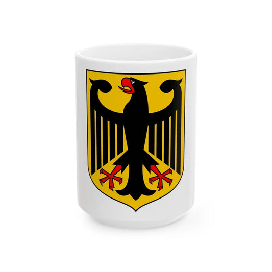 Coat of arms of Germany - White Coffee Mug-15oz-Go Mug Yourself