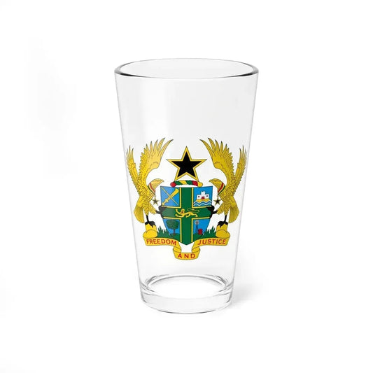 Coat of arms of Ghana - Pint Glass 16oz 16oz - Go Mug Yourself