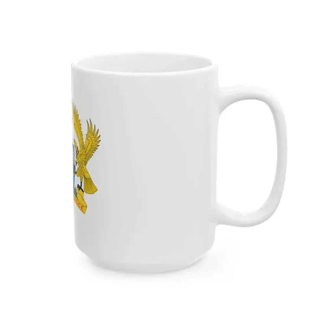 Coat of arms of Ghana - White Coffee Mug - Go Mug Yourself