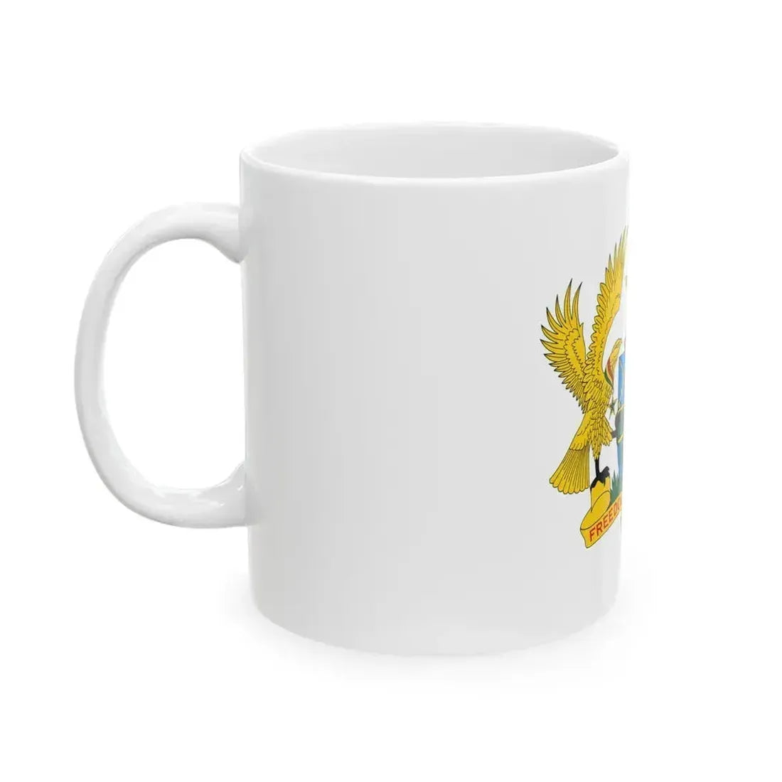 Coat of arms of Ghana - White Coffee Mug - Go Mug Yourself