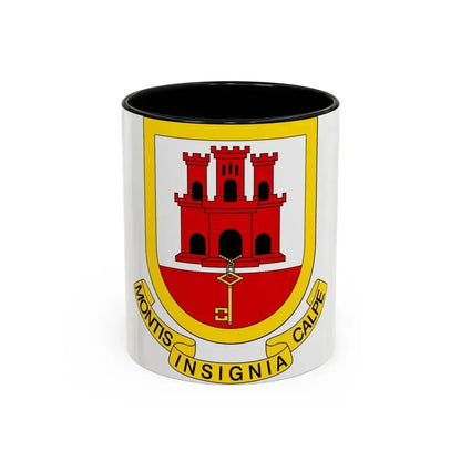 Coat of arms of Gibraltar - Accent Coffee Mug 11oz Black - Go Mug Yourself