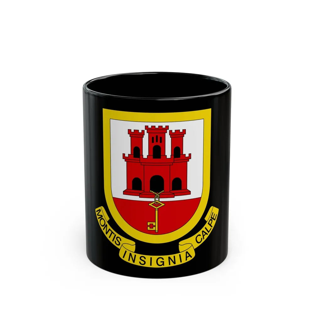 Coat of arms of Gibraltar - Black Coffee Mug-11oz-Go Mug Yourself