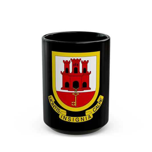 Coat of arms of Gibraltar - Black Coffee Mug-15oz-Go Mug Yourself