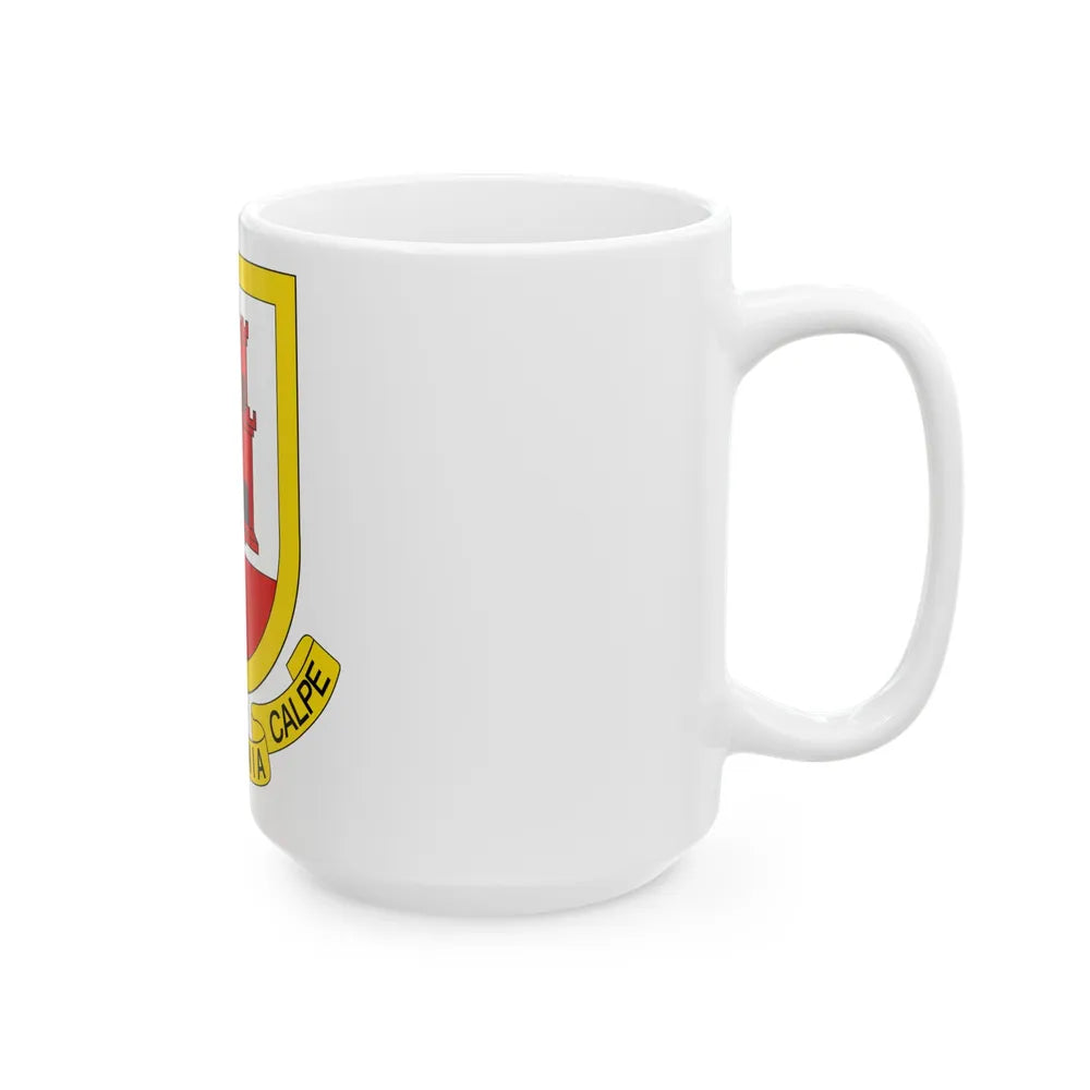 Coat of arms of Gibraltar - White Coffee Mug-Go Mug Yourself