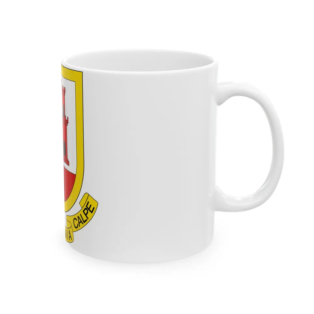 Coat of arms of Gibraltar - White Coffee Mug-Go Mug Yourself