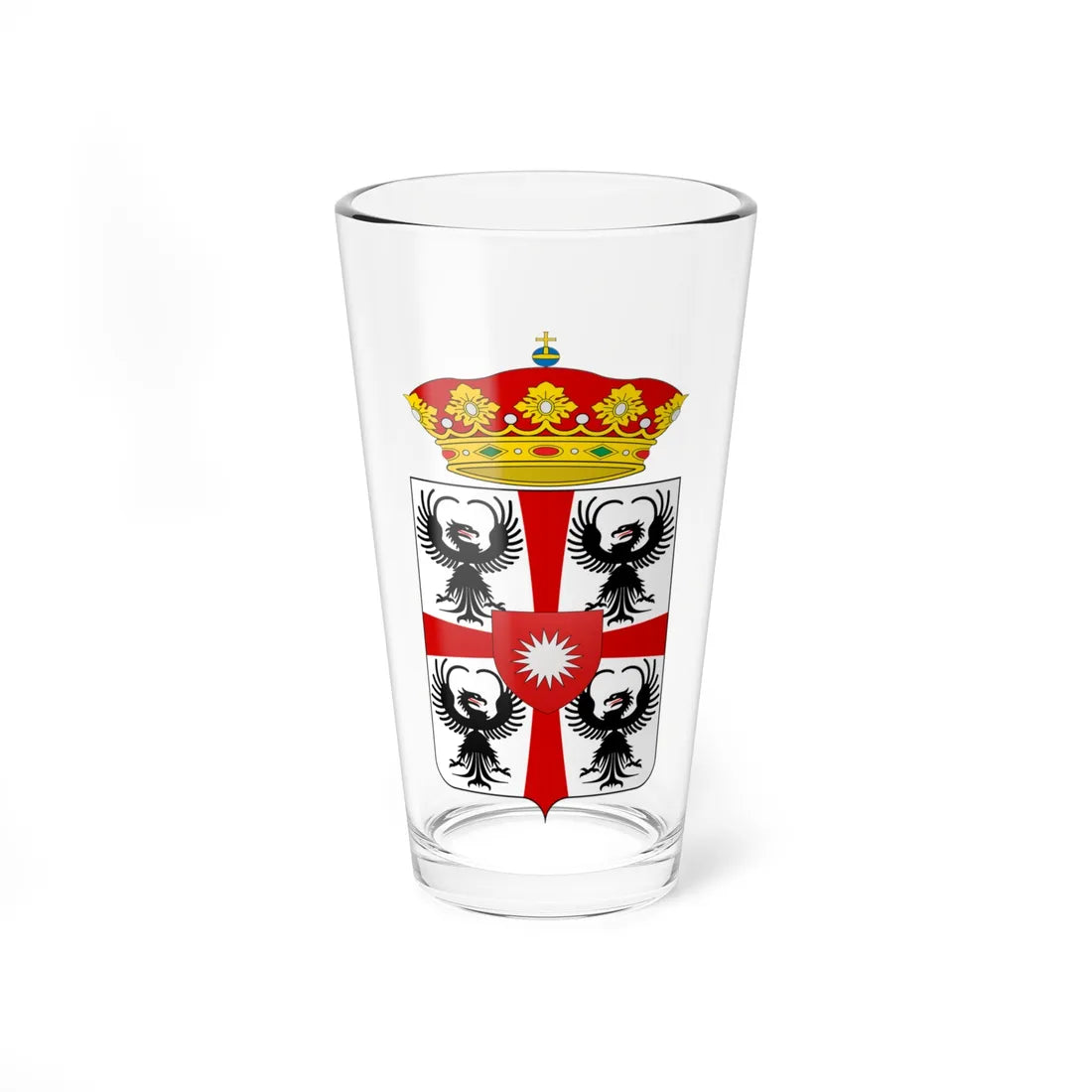 Coat of arms of Giulio Cesare Gonzaga di Bozzolo (Italy) (Coat of Arms) Pint Glass 16oz 16oz - Go Mug Yourself