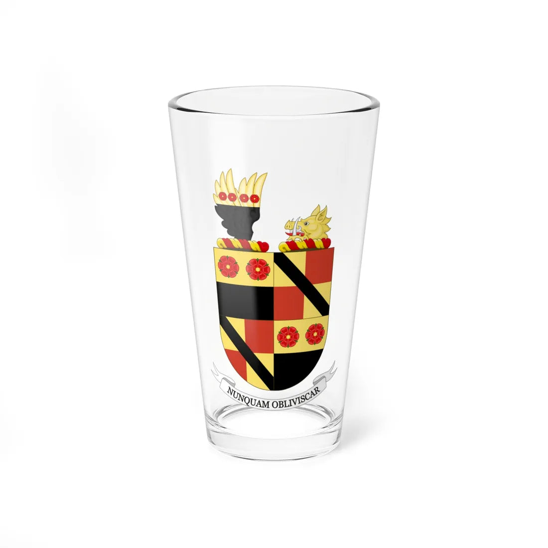 Coat of Arms of Gonzalo Blumel Mac-Iver (Chile) (Coat of Arms) Pint Glass 16oz 16oz - Go Mug Yourself