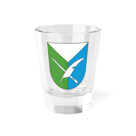 Coat of arms of Gorenja vas - Poljane (Slovenia) (Coat of Arms) Shot Glass 1.5oz 1.5oz - Go Mug Yourself