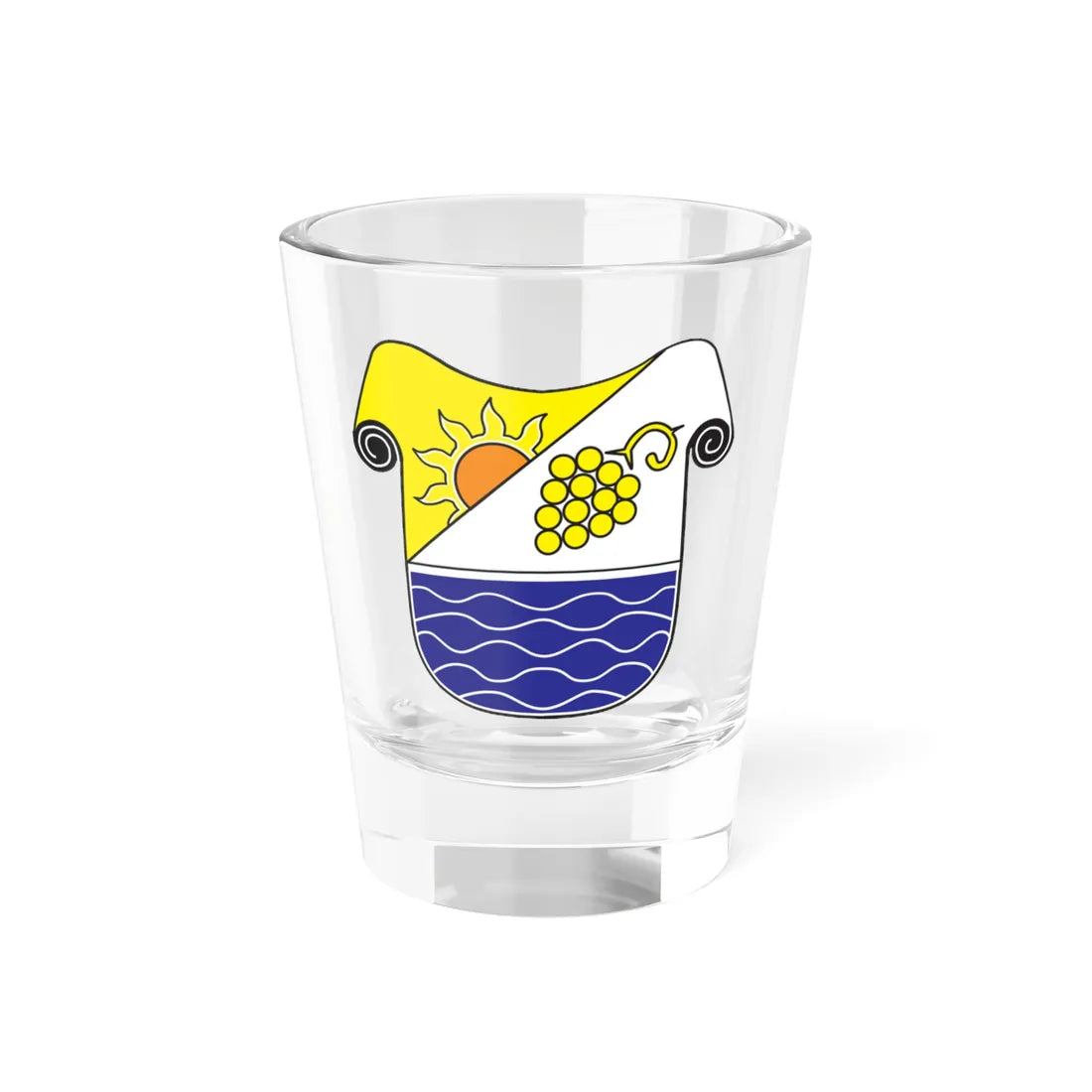 Coat of arms of Gornja Radgona (Slovenia) (Coat of Arms) Shot Glass 1.5oz 1.5oz - Go Mug Yourself