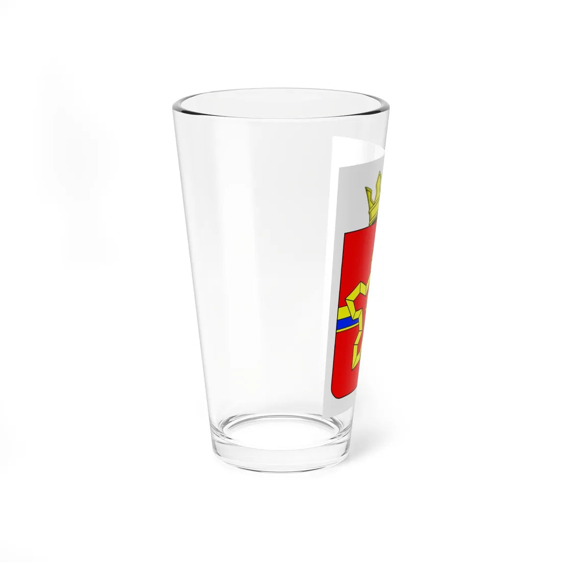 Coat of Arms of Gorodishchensky district with a crown 01 (Russia) (Coat of Arms) Pint Glass 16oz - Go Mug Yourself