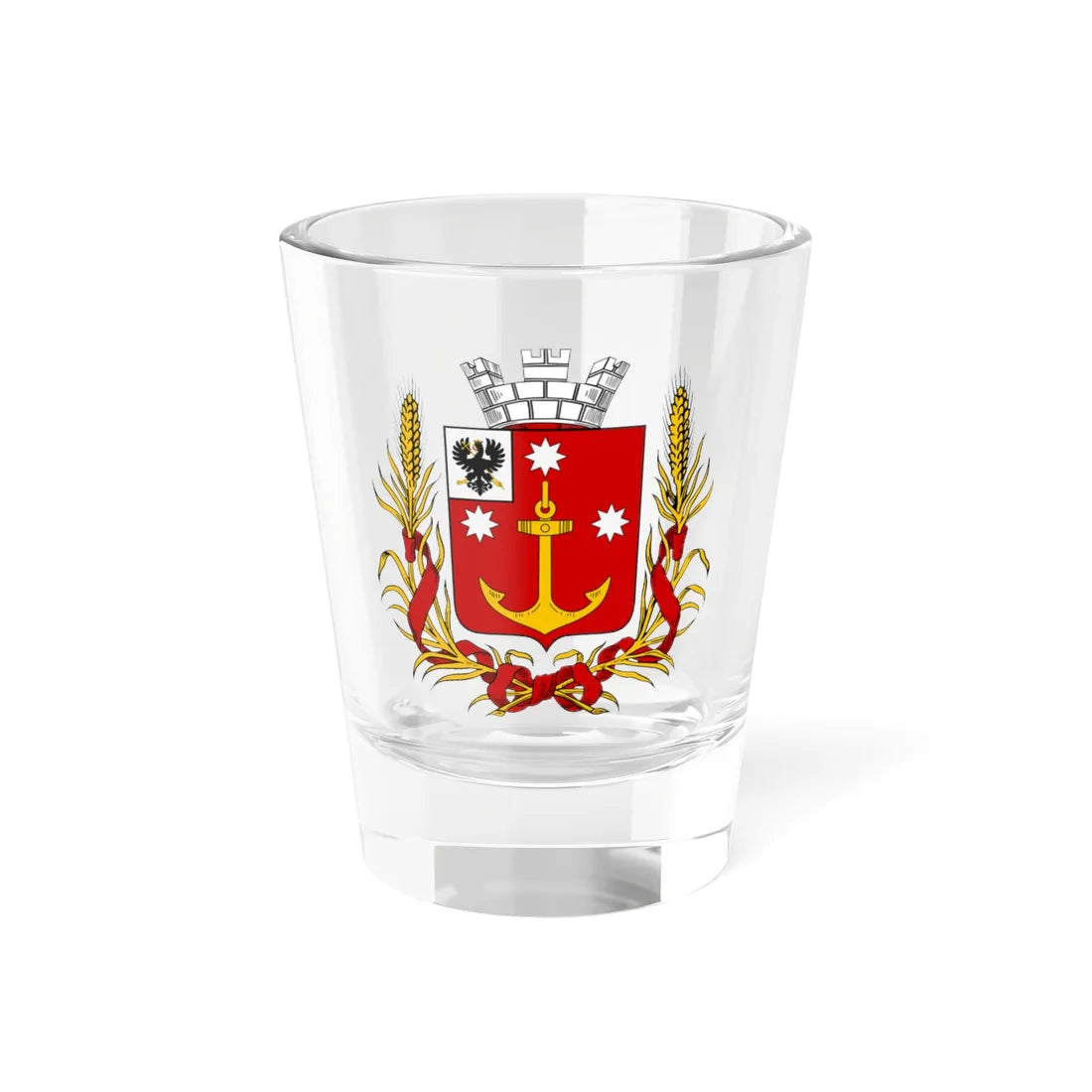 Coat of arms of Gorodnya 1865 (Russia) (Coat of Arms) Shot Glass 1.5oz 1.5oz - Go Mug Yourself