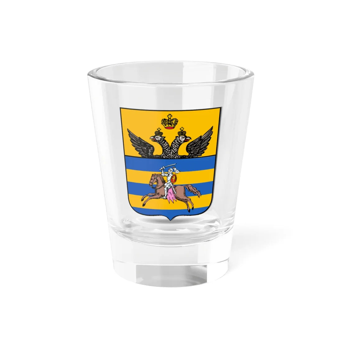 Coat of arms of Gorodok 1781 (Belarus) (Coat of Arms) Shot Glass 1.5oz 1.5oz - Go Mug Yourself