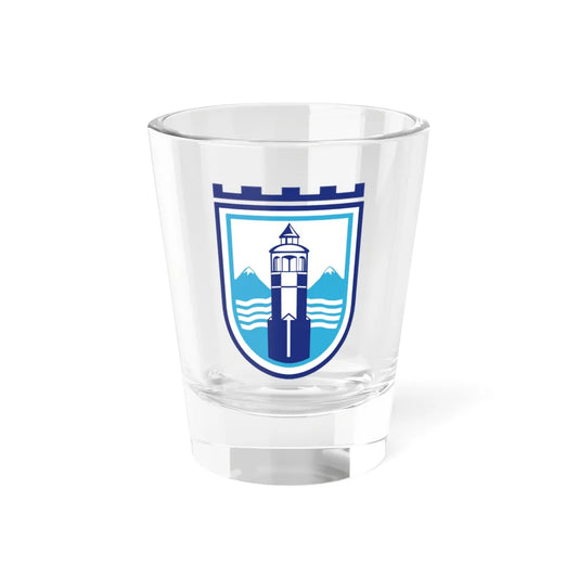 Coat of arms of Gostivar Municipality (North Macedonia) (Coat of Arms) Shot Glass 1.5oz 1.5oz - Go Mug Yourself