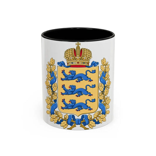 Coat of arms of Governorate of Estonia - Accent Coffee Mug 11oz Black - Go Mug Yourself