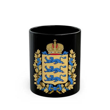 Coat of arms of Governorate of Estonia - Black Coffee Mug-11oz-Go Mug Yourself