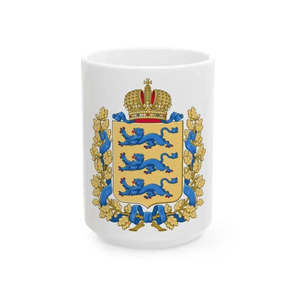 Coat of arms of Governorate of Estonia - White Coffee Mug 15oz - Go Mug Yourself