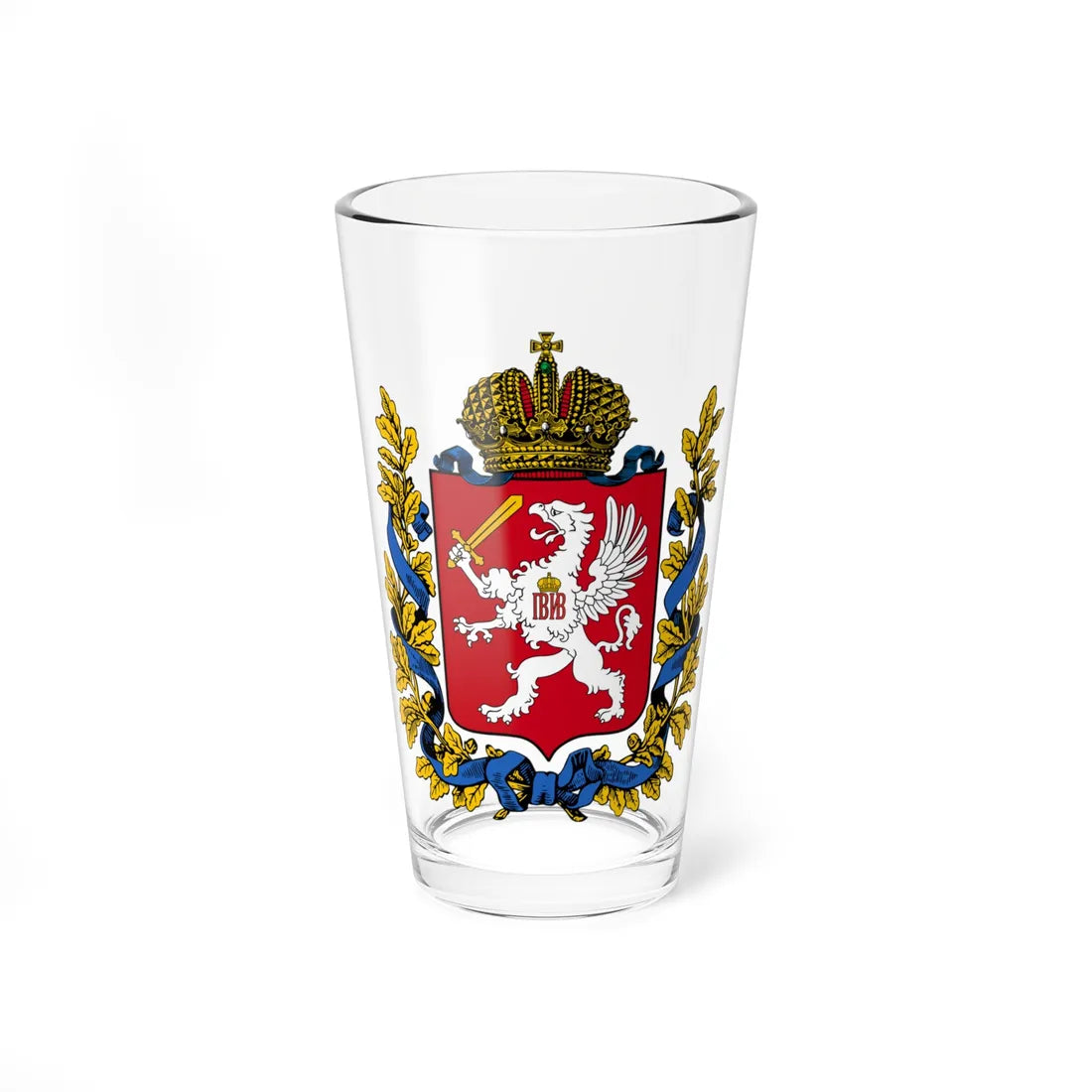 Coat of arms of Governorate of Livonia 1856 (Latvia) (Coat of Arms) Pint Glass 16oz 16oz - Go Mug Yourself