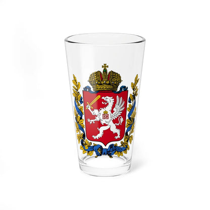 Coat of arms of Governorate of Livonia 1856 (Latvia) (Coat of Arms) Pint Glass 16oz 16oz - Go Mug Yourself