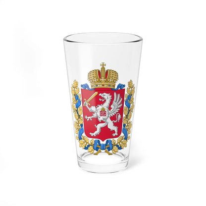 Coat of arms of Governorate of Livonia (Latvia) (Coat of Arms) Pint Glass 16oz 16oz - Go Mug Yourself